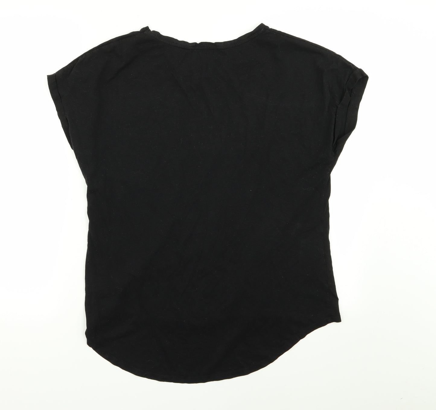 Papaya Womens Black   Basic T-Shirt Size 16