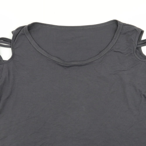 Preworn Womens Grey   Basic T-Shirt Size XL