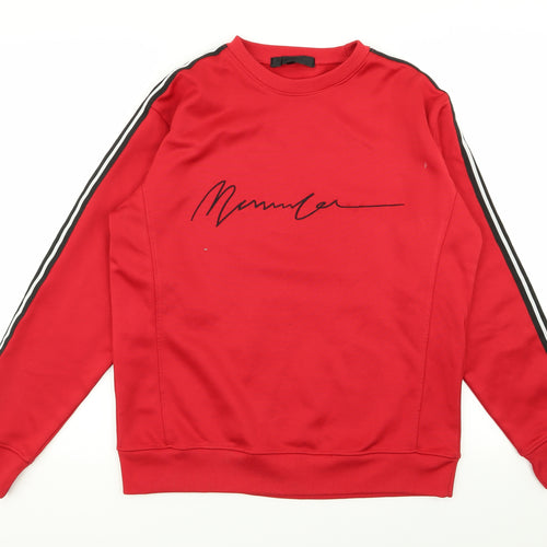 Mennace Mens Red   Pullover Jumper Size XS