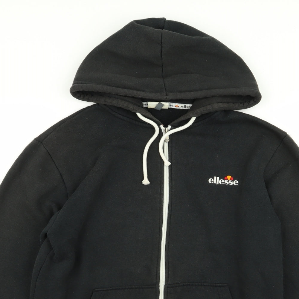 ellesse Mens Black   Full Zip Jumper Size S