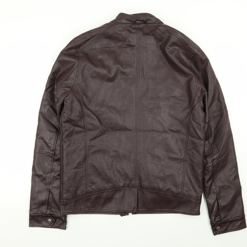 Red Herring Mens Purple   Jacket  Size S  - Leather jacket