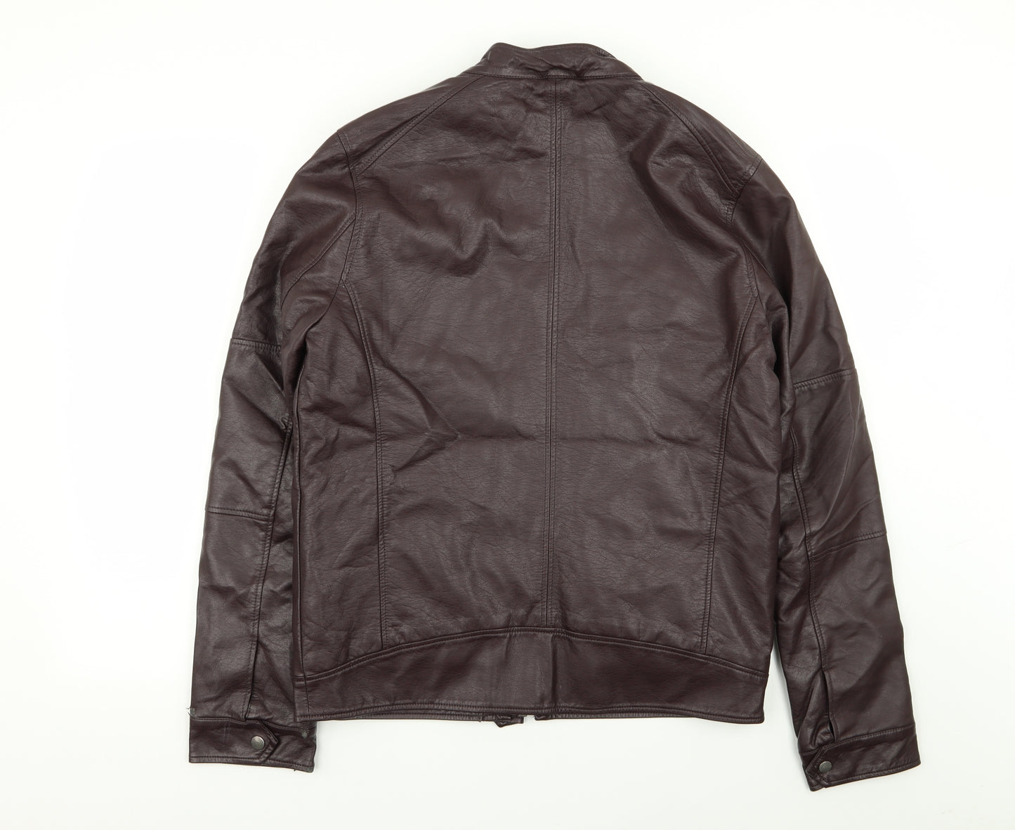 Red Herring Mens Purple   Jacket  Size S  - Leather jacket