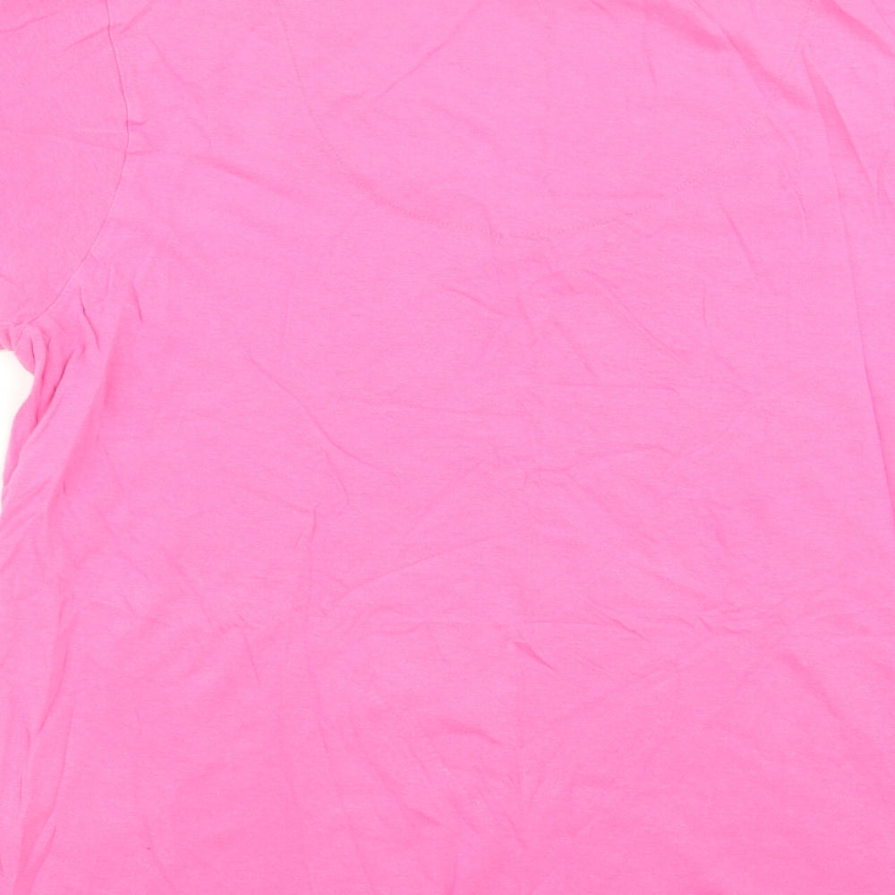 Whisper Womens Pink Animal Print  Top Pyjama Top Size 14