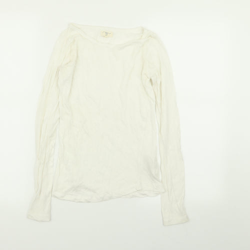 New Look Womens White   Basic T-Shirt Size 8