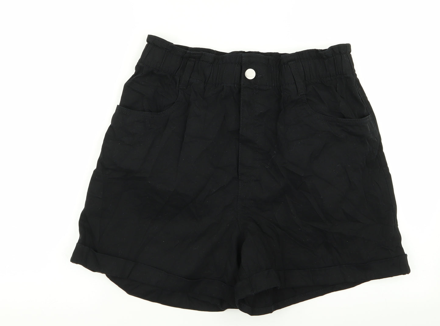 H&M Womens Black   Chino Shorts Size M