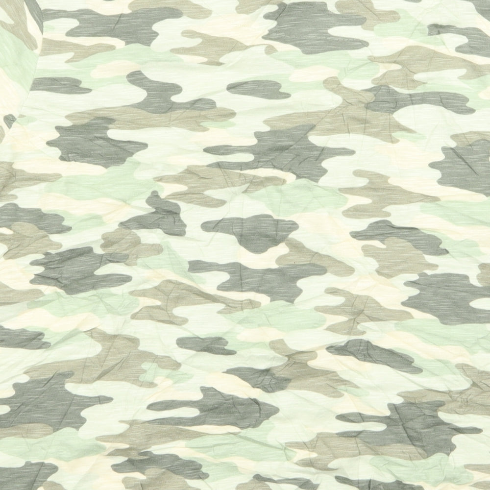 M&S Womens Multicoloured Camouflage  Basic T-Shirt Size 20