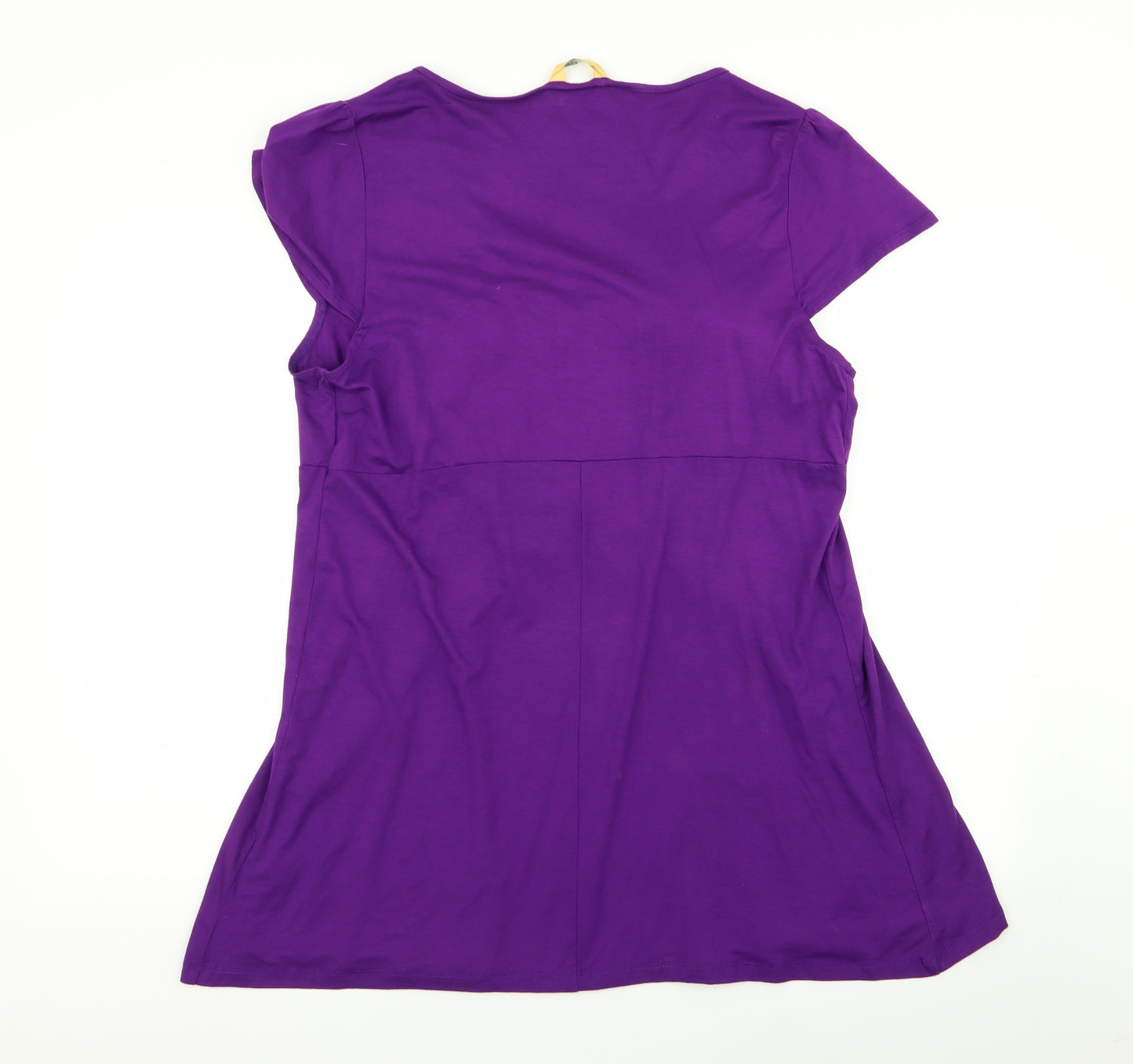 Agenda Womens Purple   Basic Blouse Size 20