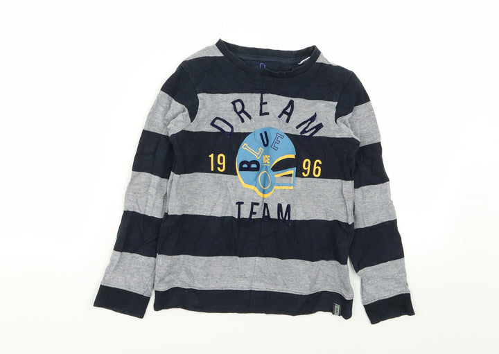 Okaidi Boys Multicoloured Striped  Basic T-Shirt Size 8 Years