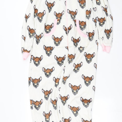 Primark Womens Ivory Solid Fleece Top One Piece Size XS  - bambi onesie