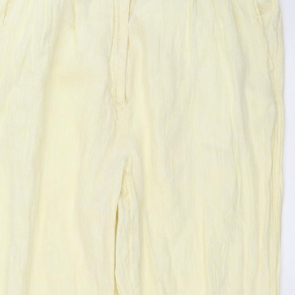 Marks and Spencer Womens Yellow   Trousers  Size 18 L27 in