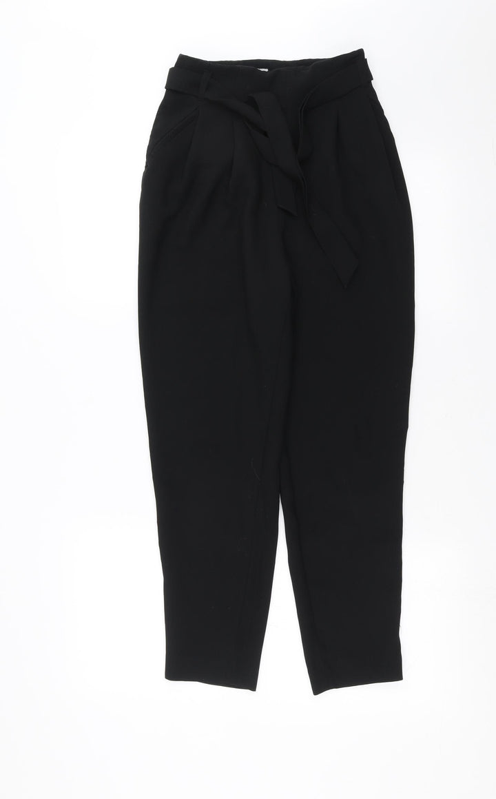 H&M Womens Black   Trousers  Size 6 L25 in