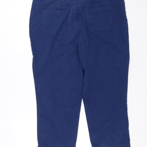 Seasalt Cornwall Womens Blue   Cropped Trousers Size 16 L21 in