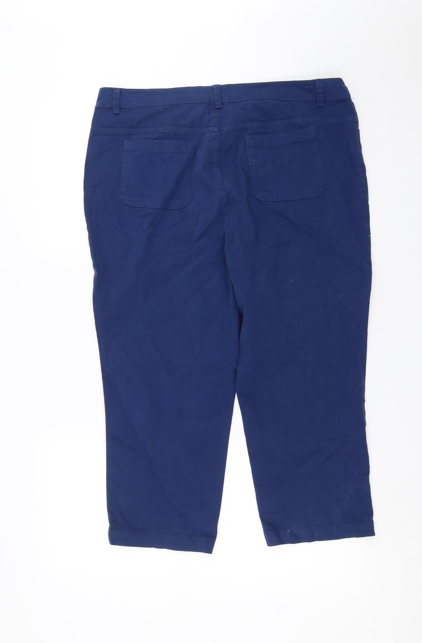 Seasalt Cornwall Womens Blue   Cropped Trousers Size 16 L21 in