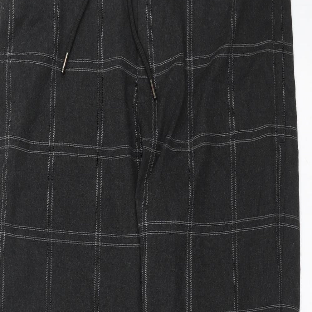 Zara Mens Grey Check  Trousers  Size M L26 in