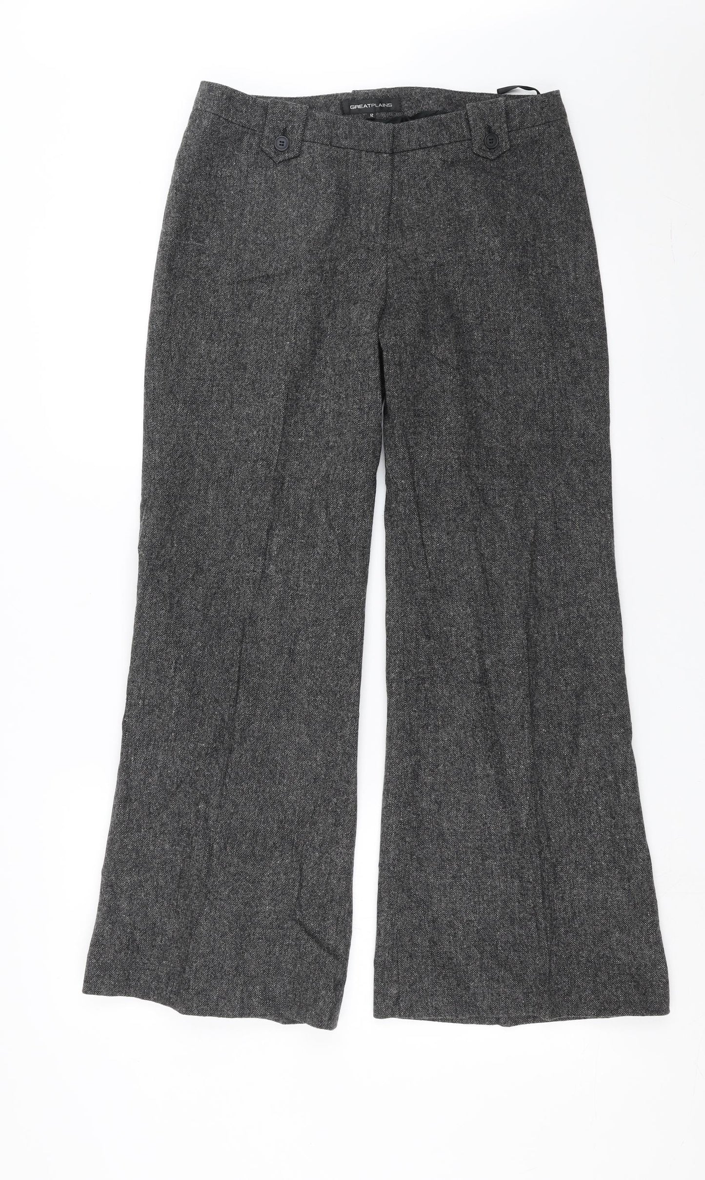 Great plains Womens Grey   Trousers  Size 12 L29 in