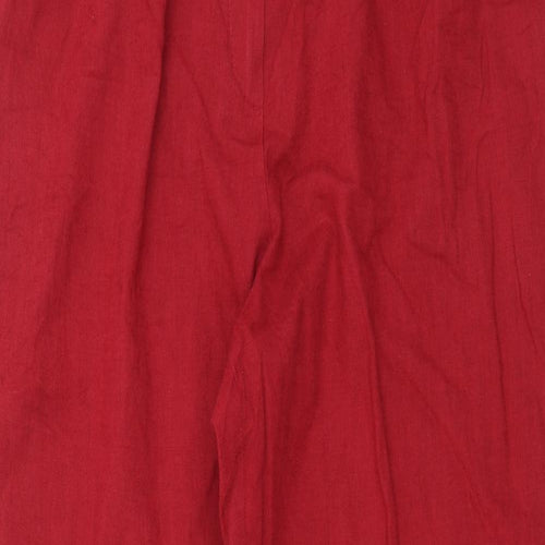 Marks and Spencer Womens Red   Trousers  Size 14 L29 in