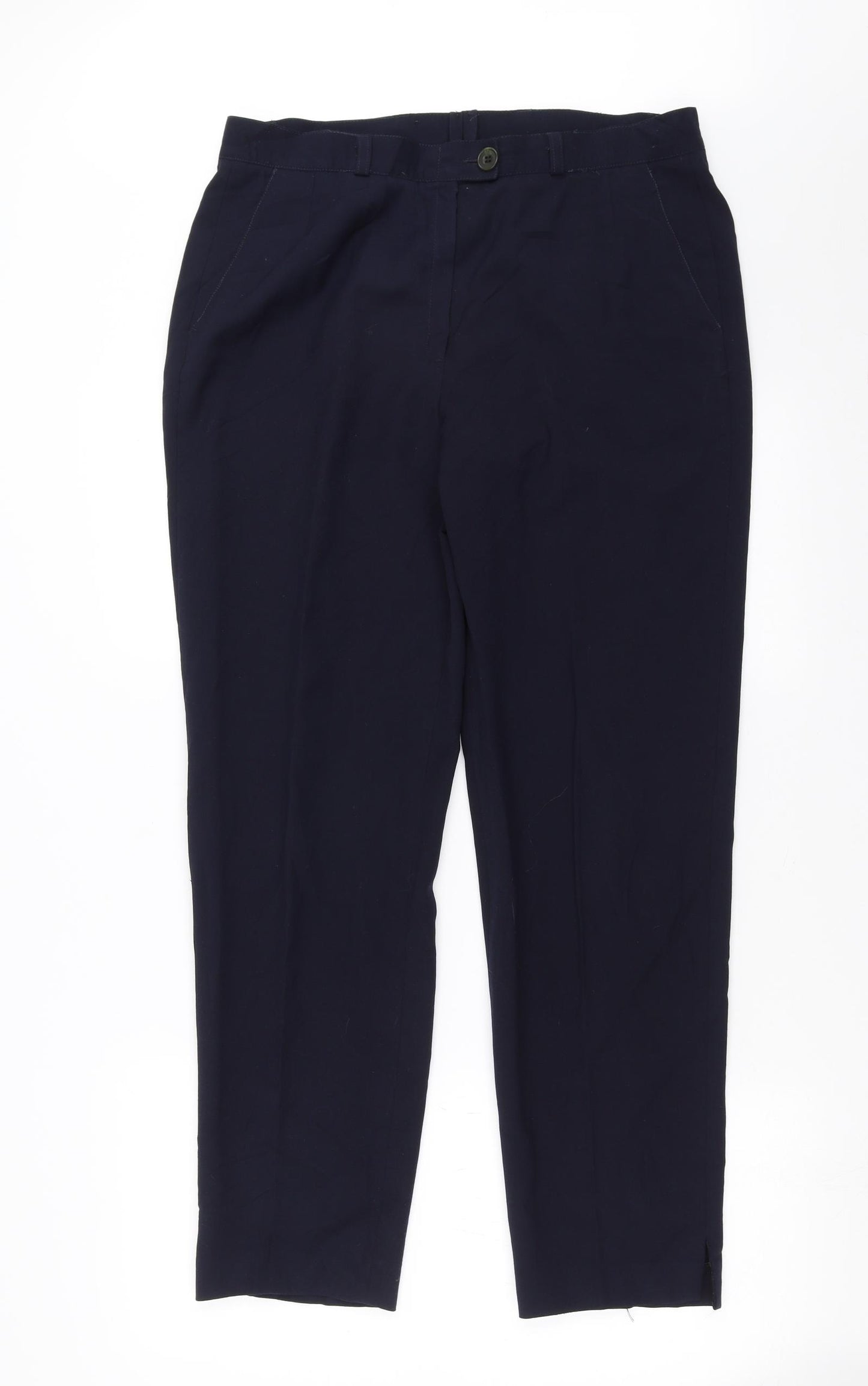 DELMOD Womens Blue   Trousers  Size 14 L29 in