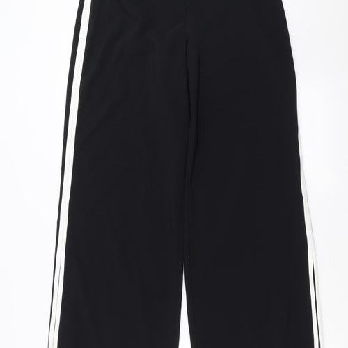 Preworn Womens Black   Trousers  Size 32 in L30 in - side splits