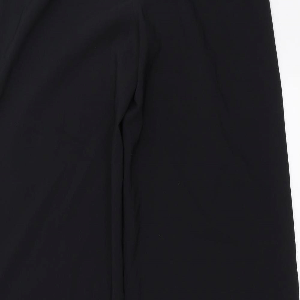 Preworn Womens Black   Trousers  Size 32 in L30 in - side splits