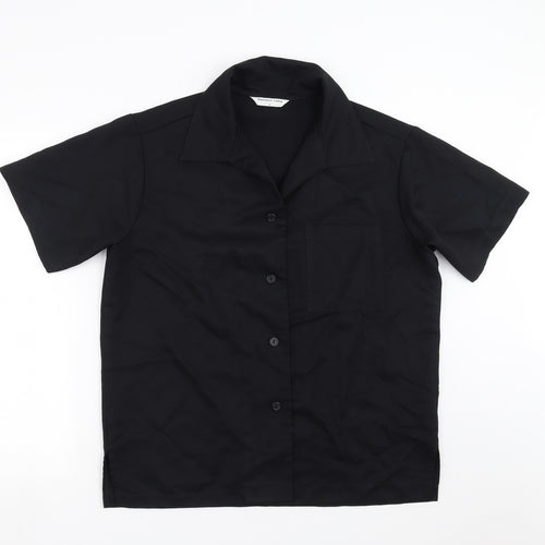 Florence Roby Mens Black    Button-Up Size L