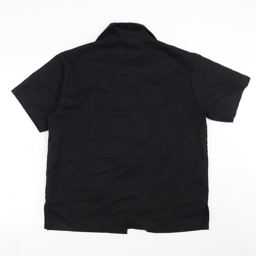 Florence Roby Mens Black    Button-Up Size L