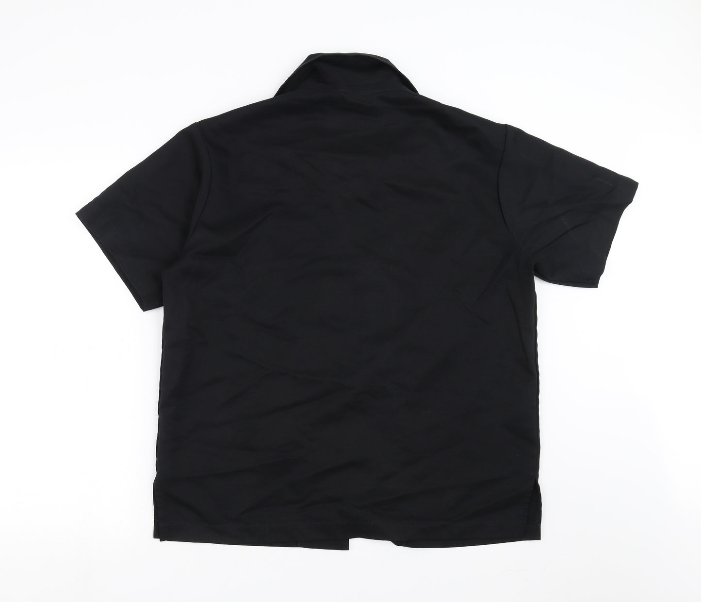 Florence Roby Mens Black    Button-Up Size L