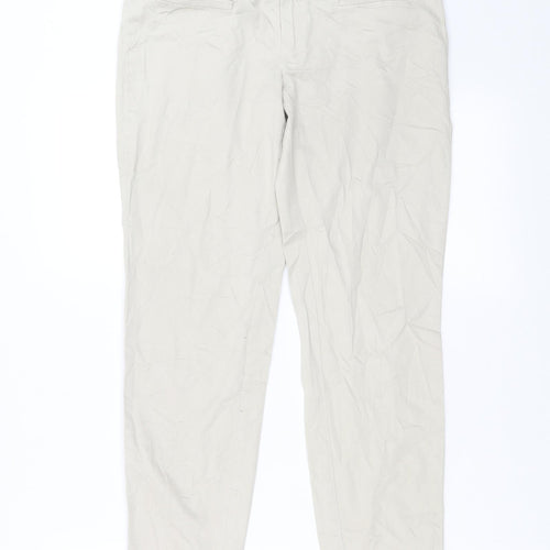 Mango Womens Beige   Trousers  Size 10 L26 in