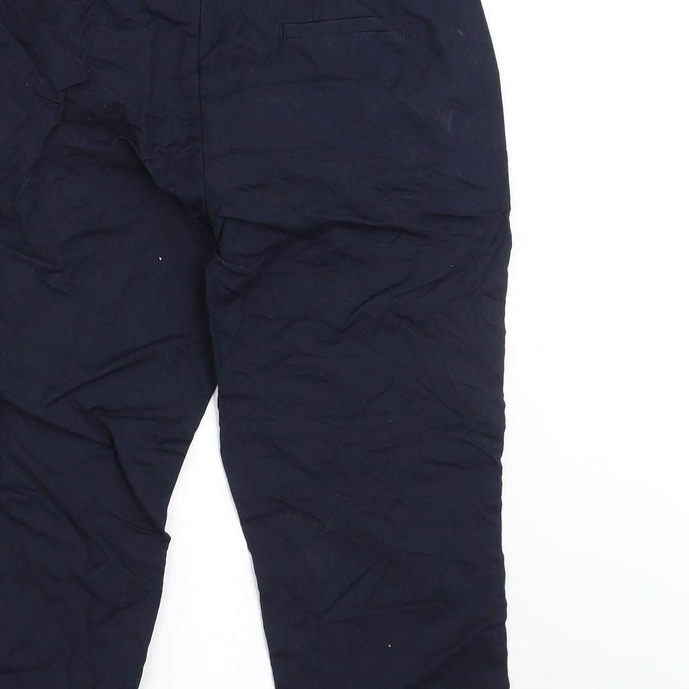 Marks and Spencer Womens Blue   Cropped Trousers Size 16 L20 in