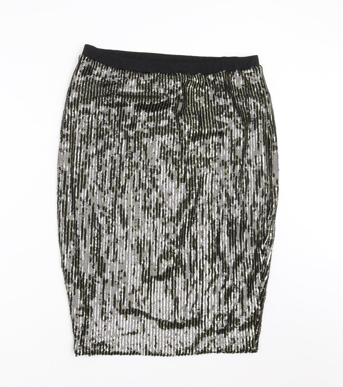 Very Womens Gold   Straight & Pencil Skirt Size 16  - sequins