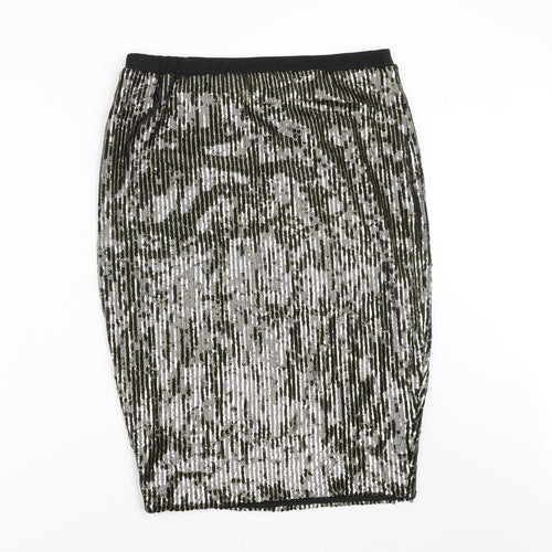 Very Womens Gold   Straight & Pencil Skirt Size 16  - sequins