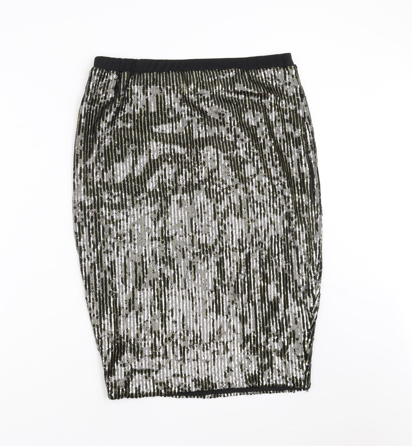 Very Womens Gold   Straight & Pencil Skirt Size 16  - sequins