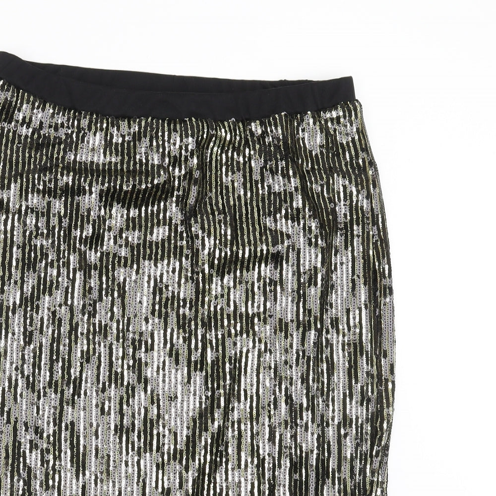 Very Womens Gold   Straight & Pencil Skirt Size 16  - sequins