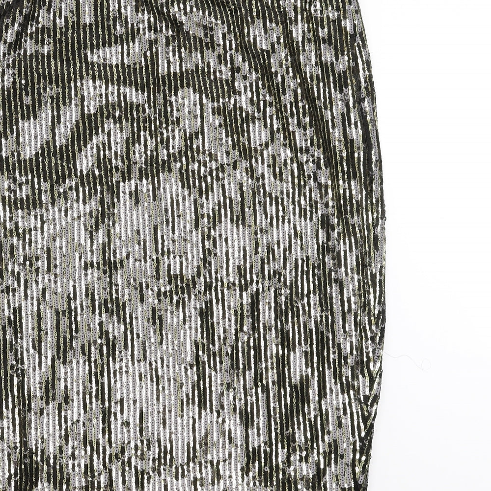 Very Womens Gold   Straight & Pencil Skirt Size 16  - sequins