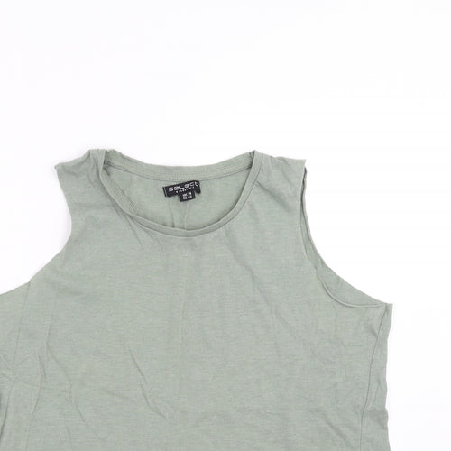 Select Womens Green   Basic Tank Size 14