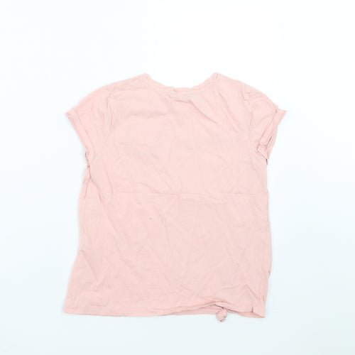 George Girls Pink   Basic T-Shirt Size 10-11 Years  - more love