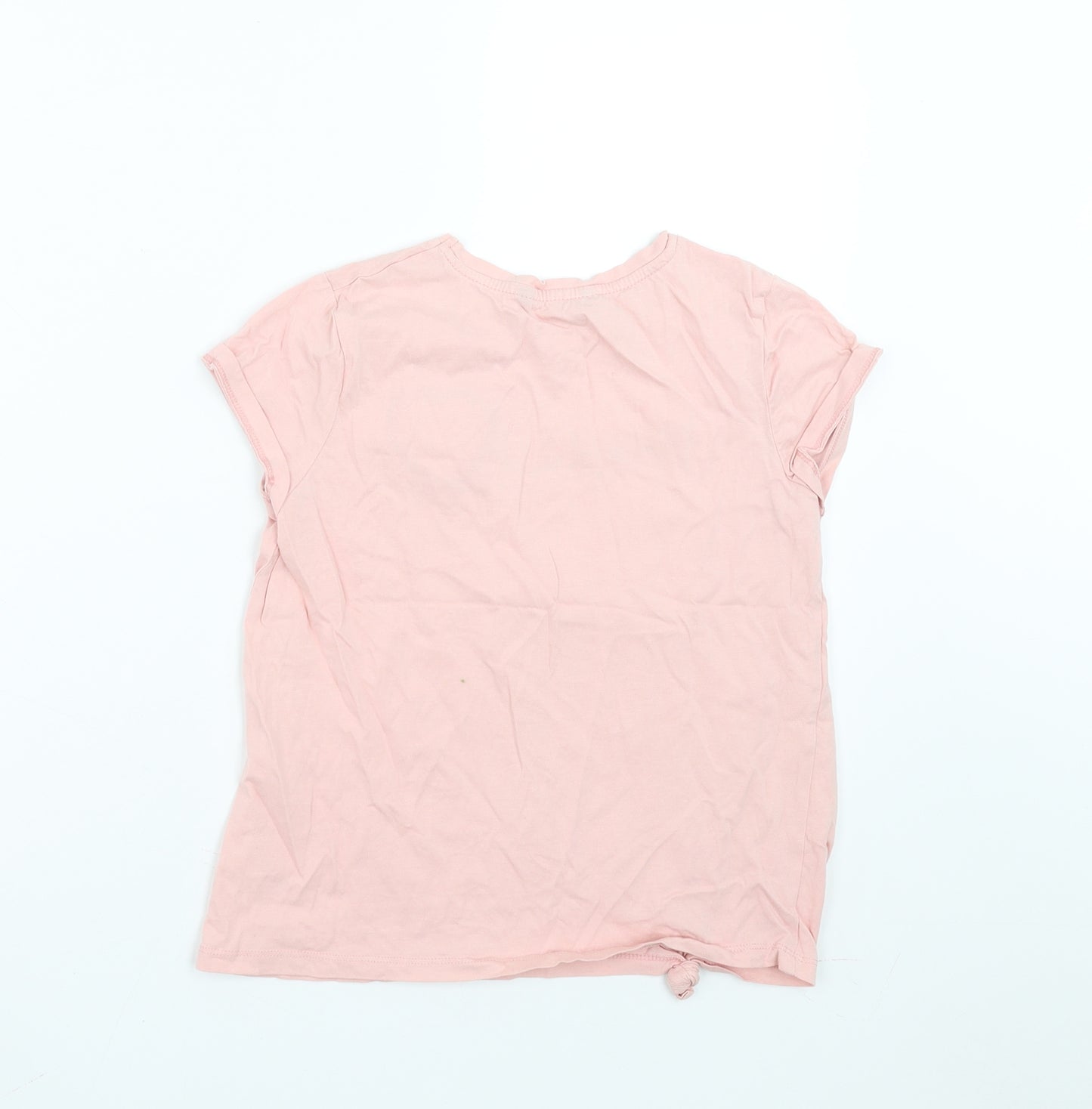 George Girls Pink   Basic T-Shirt Size 10-11 Years  - more love