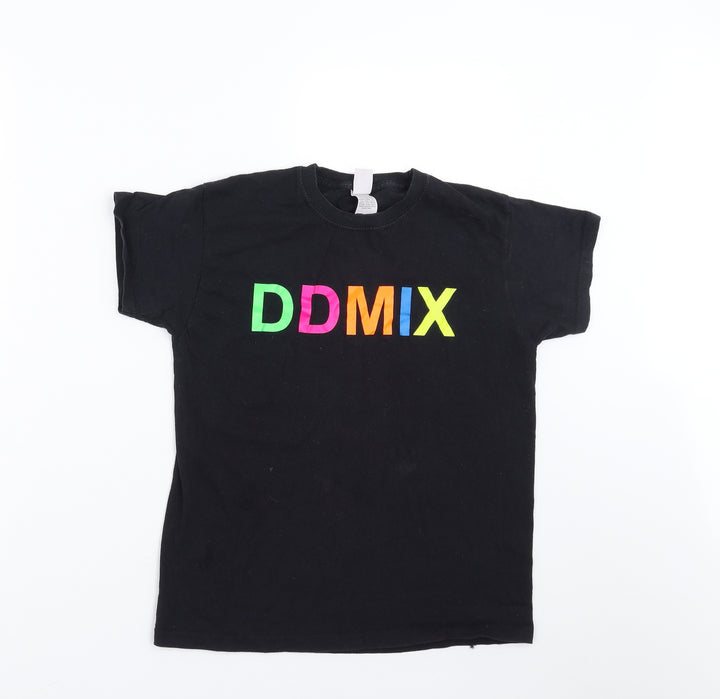 Fruit of the Loom Boys Black   Basic T-Shirt Size 9-10 Years  - ddmix