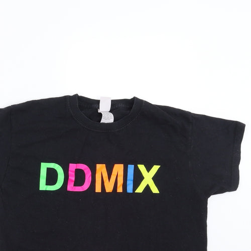 Fruit of the Loom Boys Black   Basic T-Shirt Size 9-10 Years  - ddmix