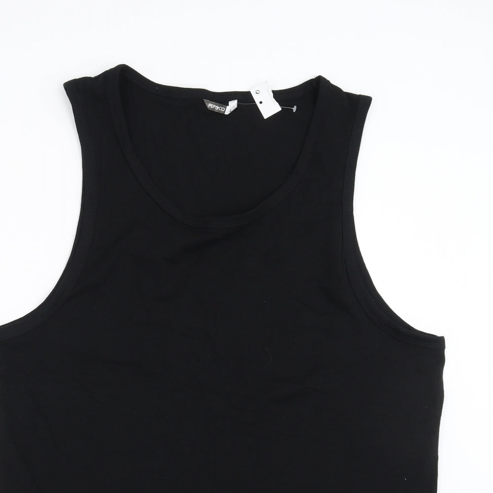 PEP&CO Mens Black    T-Shirt Size L