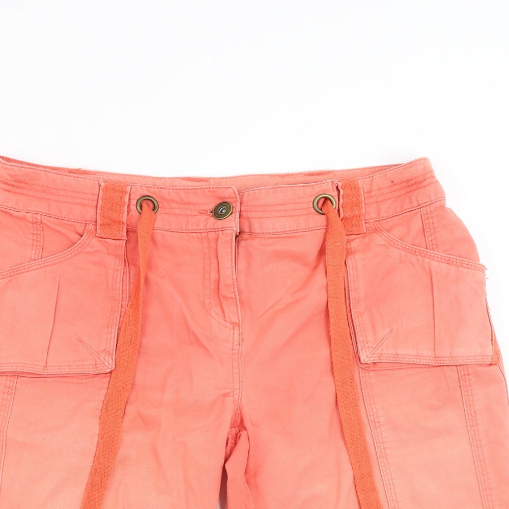 Papaya Womens Orange   Bermuda Shorts Size 14