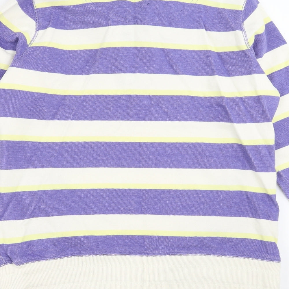 Marks and Spencer Womens Purple Striped  Pullover Jumper Size 14