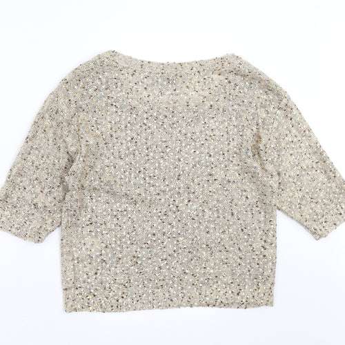 H&M Womens Beige   Pullover Jumper Size XS  - sequins