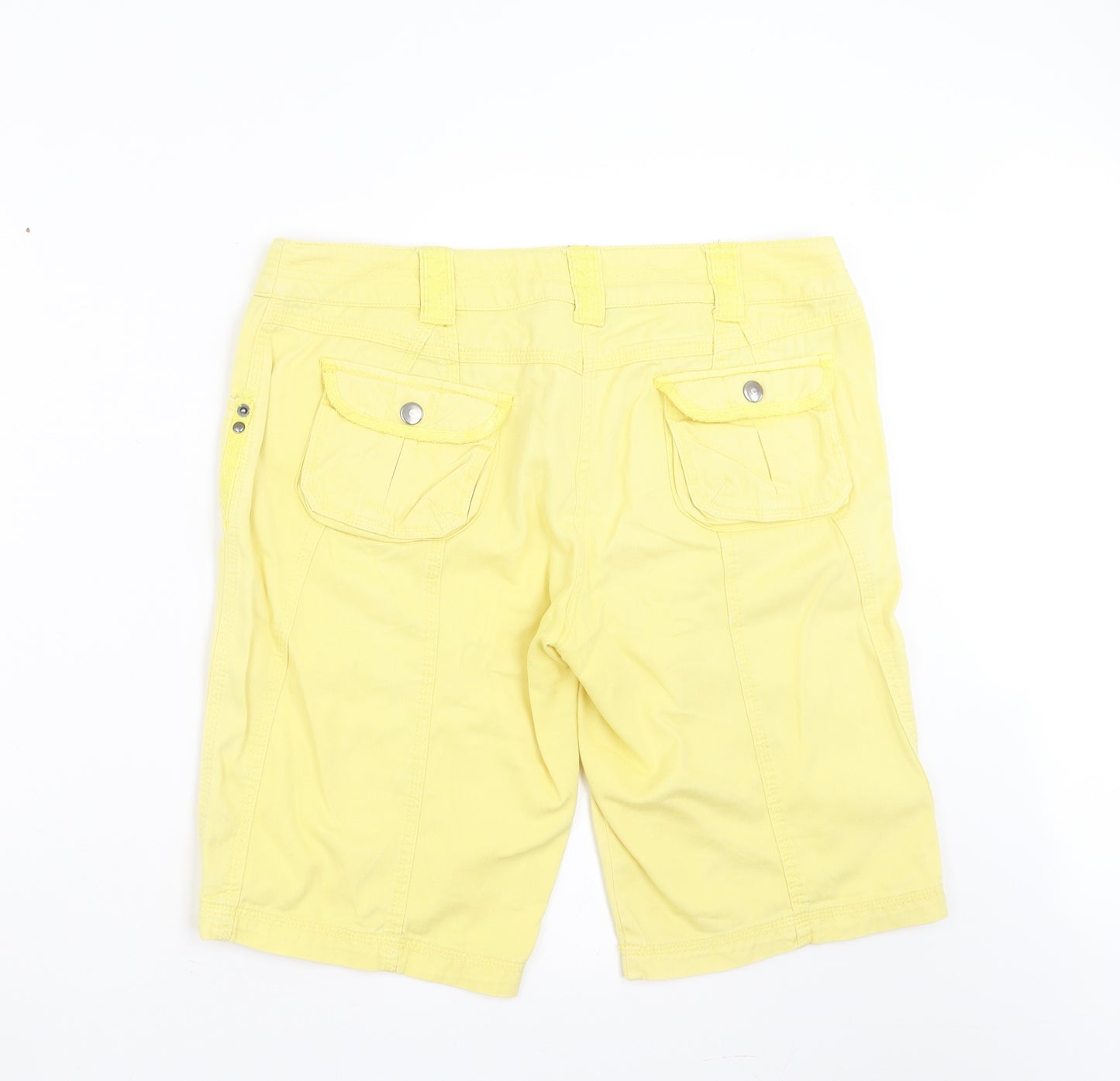 Papaya Womens Yellow   Bermuda Shorts Size 14