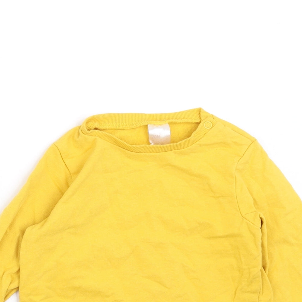 H&M Baby Yellow   Pullover Jumper Size 9-12 Months  - Sweatshirt