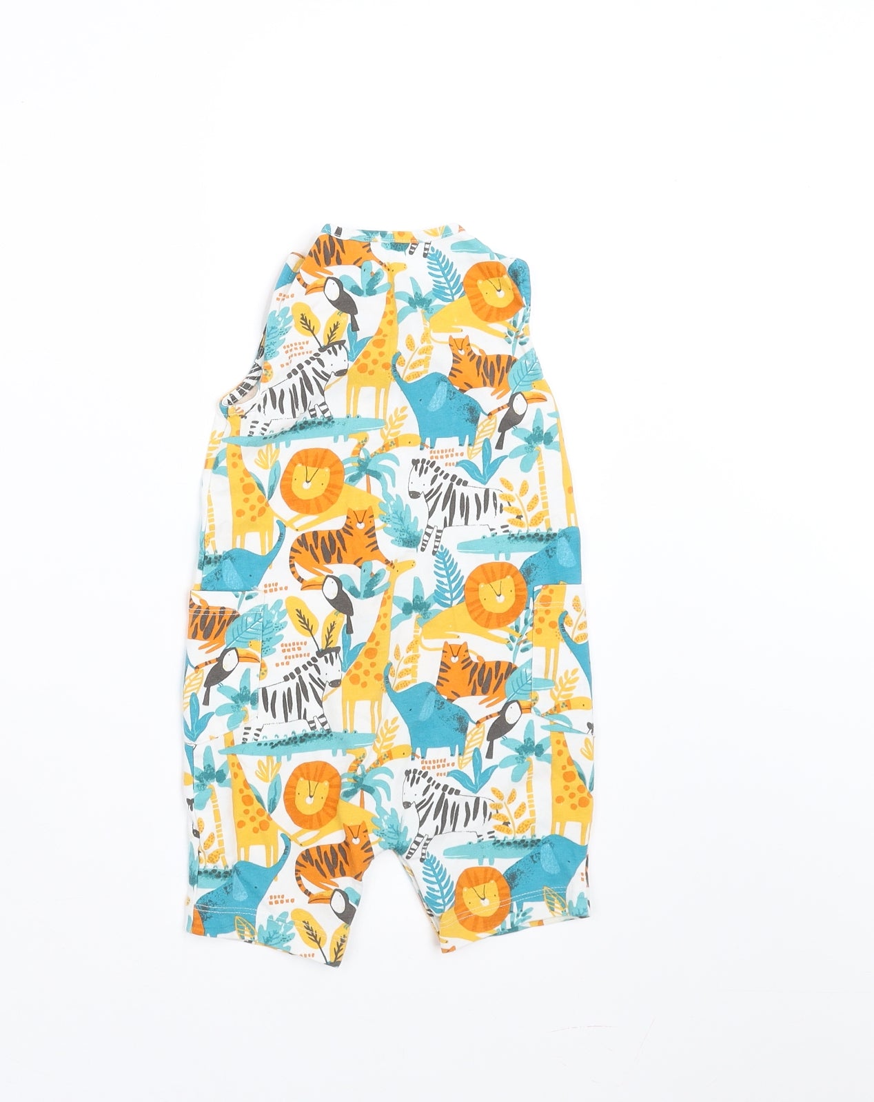 Sainsburys  Baby Multicoloured   Romper One-Piece Size 9-12 Months  - animals