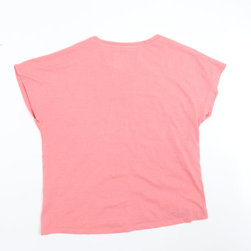 Matalan Womens Pink Solid  Top Pyjama Top Size 12  - beyoutiful