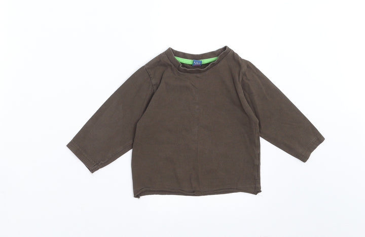 Sainsburys  Boys Brown   Basic T-Shirt Size 9-12 Months