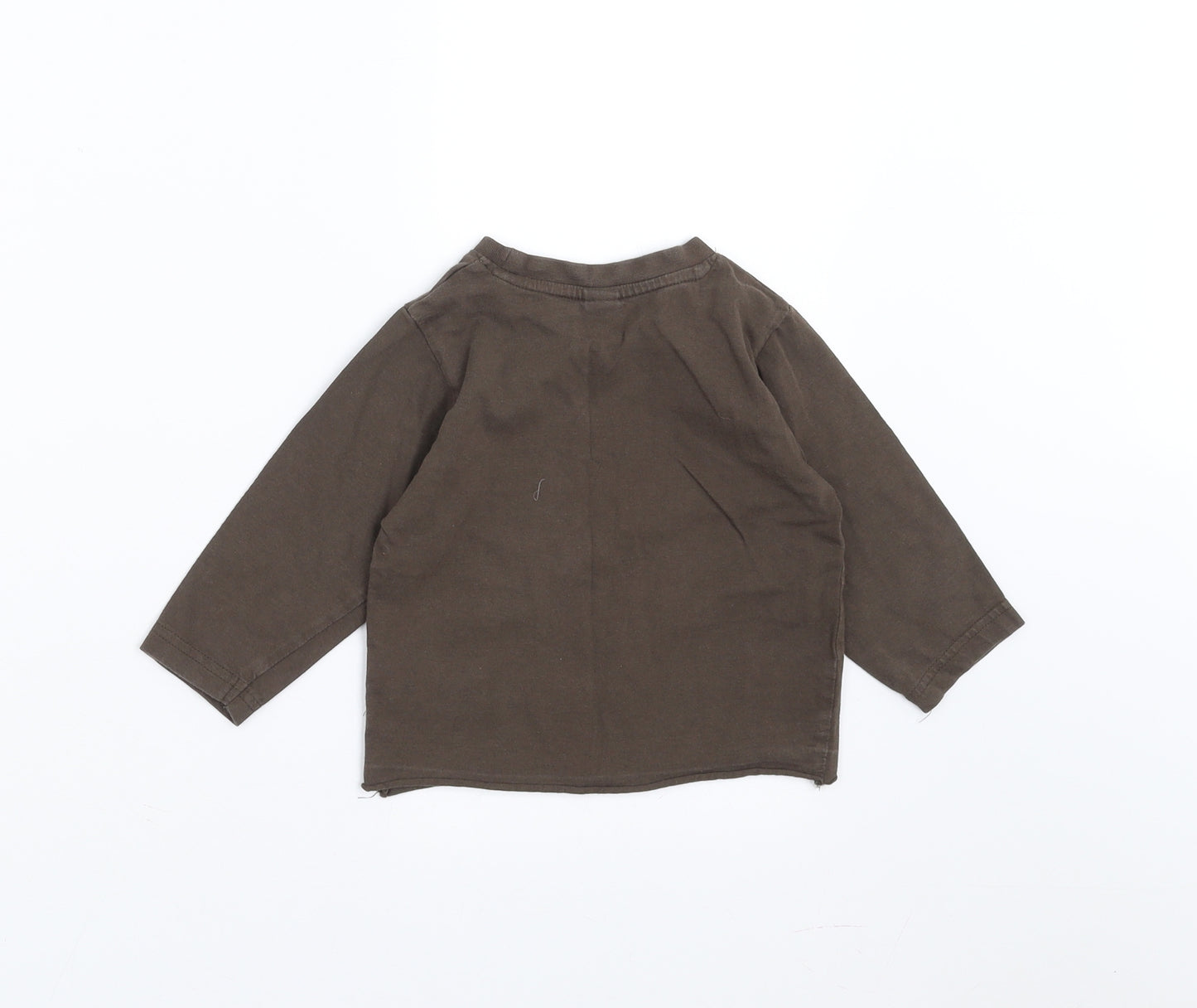Sainsburys  Boys Brown   Basic T-Shirt Size 9-12 Months