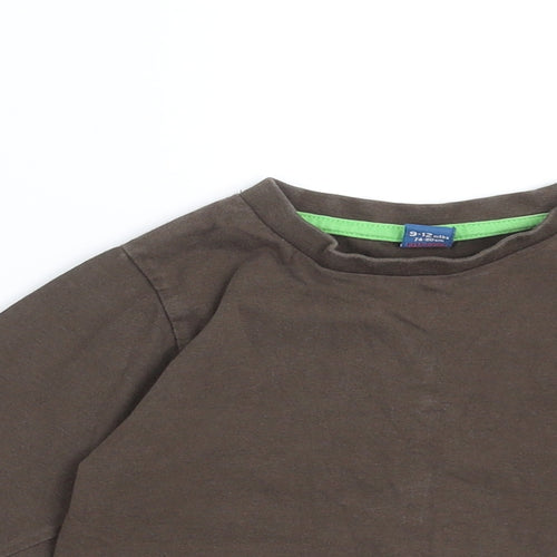Sainsburys  Boys Brown   Basic T-Shirt Size 9-12 Months