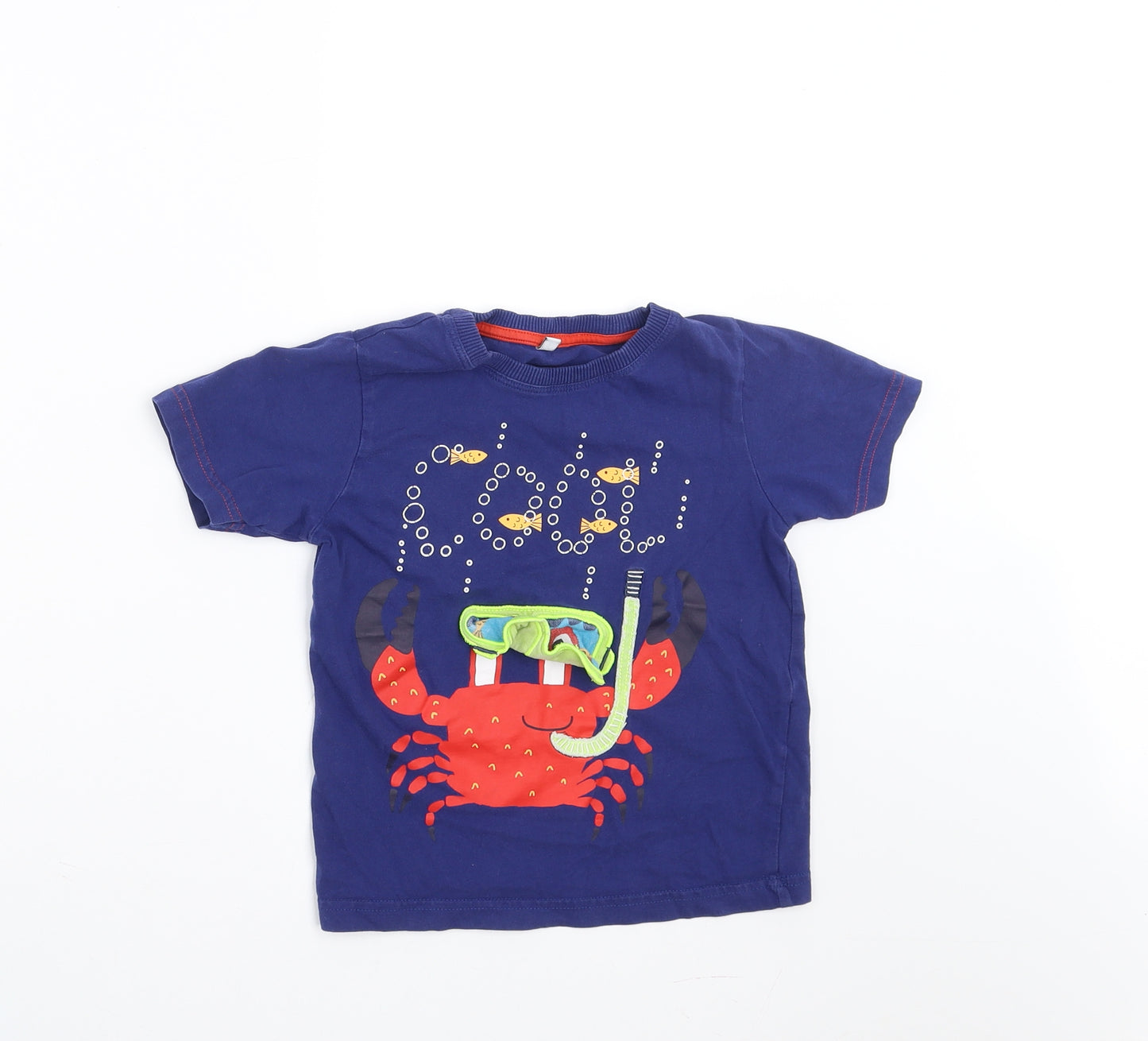 Marks and Spencer Baby Blue   Basic T-Shirt Size 18-24 Months  - crab